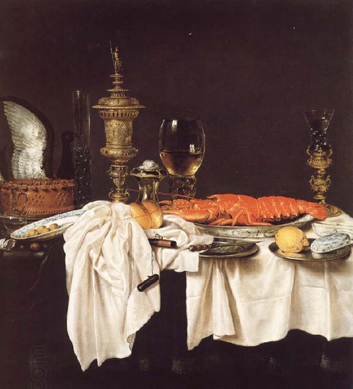 Willem Claesz Heda Still life with a Lobster oil painting picture